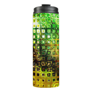 art floral ornament grunge backgroundgraphic,grung thermal tumbler