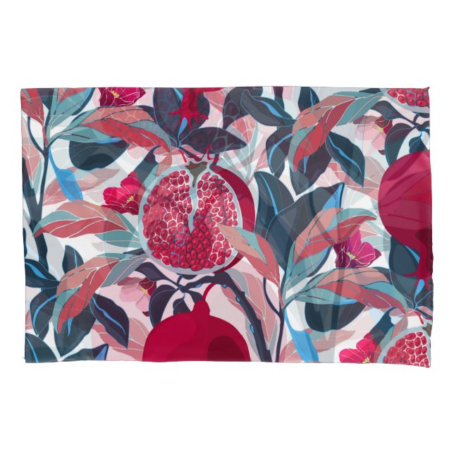 Art Floral Pomegranate Tree Pattern Pillowcase (Front)