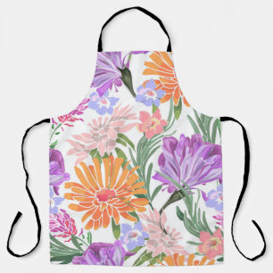 Art floral seamless pattern. Morning glory,ipomoea Apron