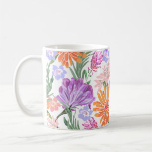 Art floral seamless pattern. Morning glory,ipomoea Coffee Mug
