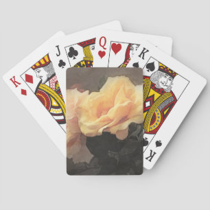 art floral vintage background in pastel colours playing cards