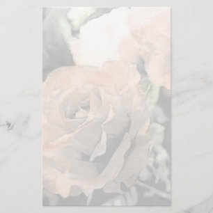 art floral vintage background with light pink stationery