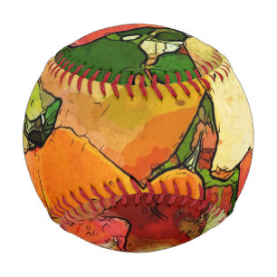art floral vintage colourful background 2 baseball