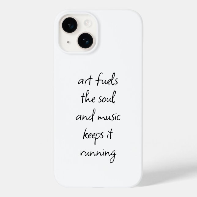 Art Fuels The Soul iPhone Case (Back)