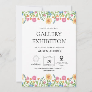 Art gallery opening invitation
