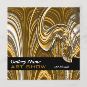 Art gallery show CUSTOMIZABLE Invitation