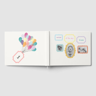 Art Gallery Theme - Pastel Birthday Photo  Guest Book