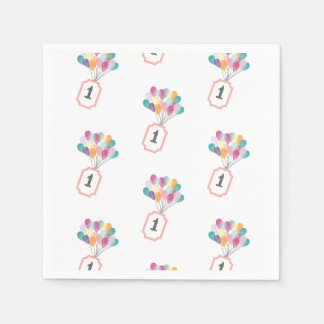 Art Gallery Theme - Pastel Birthday Photo  Napkin