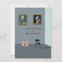 Art Gallery Van Gogh Vermeer Teddy Bears Wedding