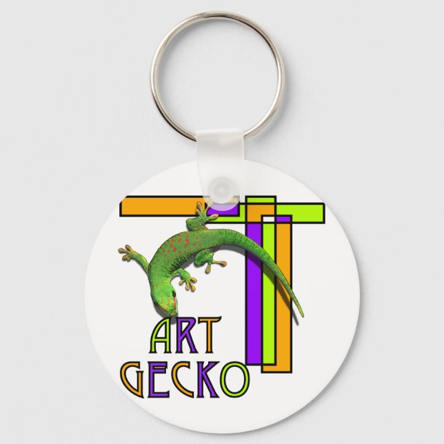 art gecko key ring (Front)