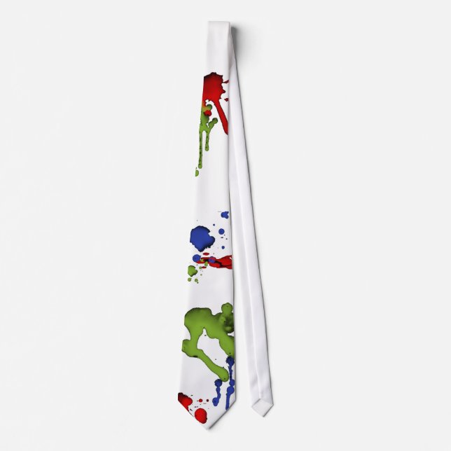 Art Geek Paint Splatter Tie (Front)