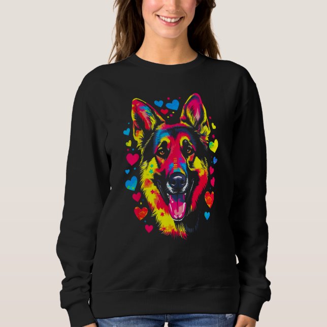Art German Shepherd Dog  1 Sweatshirt (Front)