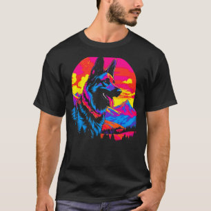 Art German Shepherd Dog Hike T-Shirt