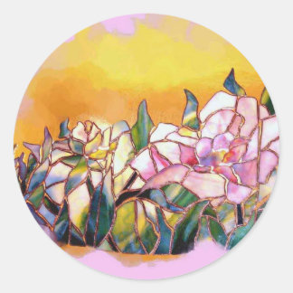 Art Glass Peony Artistic Modern Seal