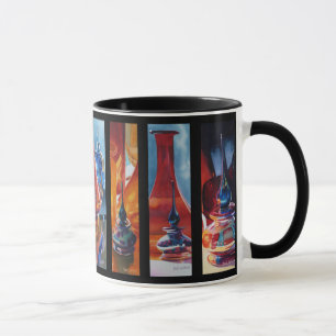 Art Glass Watercolor Menagerie Mug