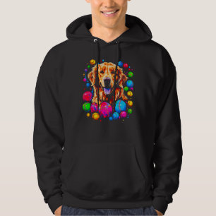 Art Golden Retriever Dog Baseball Hoodie