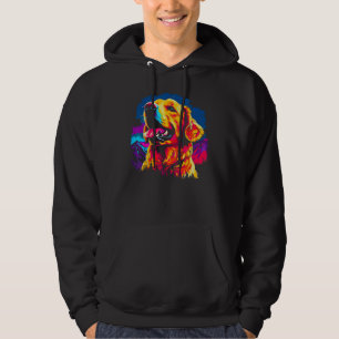 Art Golden Retriever Dog Hiking Hoodie