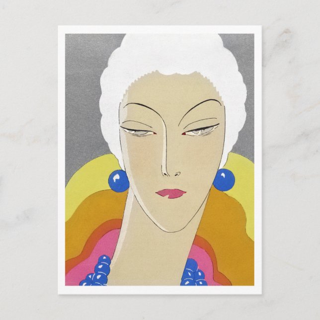 Art-Goût-Beauté (1928) fashion illustration Postcard (Front)