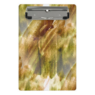 art green, brown hand paint background seamless mini clipboard