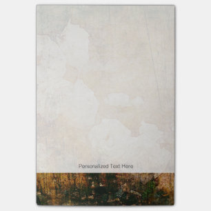 art grunge floral vintage background texture post-it notes