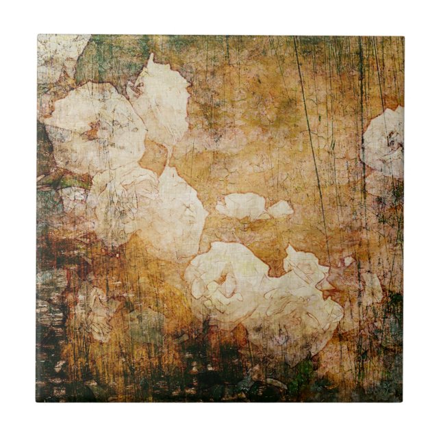 art grunge floral vintage background texture tile (Front)