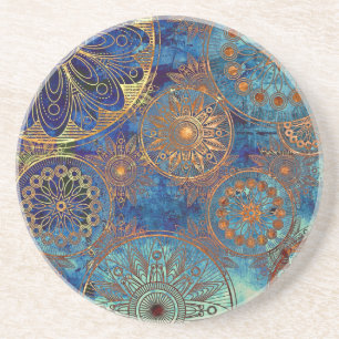 Art grunge pattern coaster