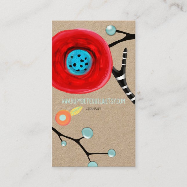 Art handmade business card (Front)