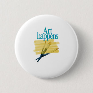 Art Happens 6 Cm Round Badge
