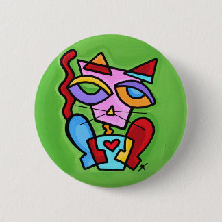 art_happylovecat_rnd 6 cm round badge