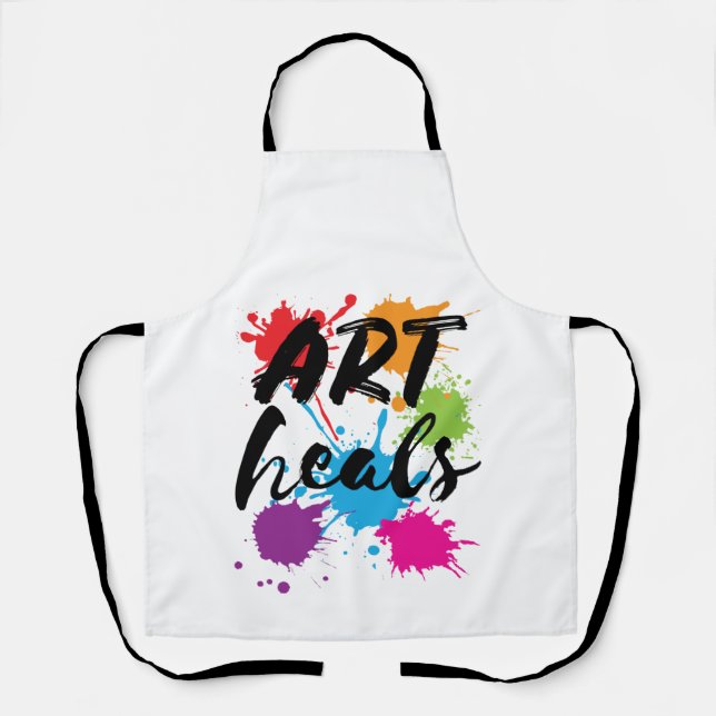 Art Heals Art Therapist Therapy Apron (Front)