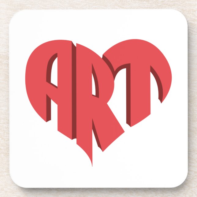 Art Heart Coaster (Front)