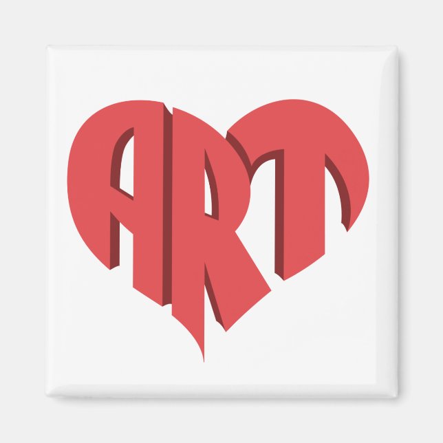 Art Heart Magnet (Front)