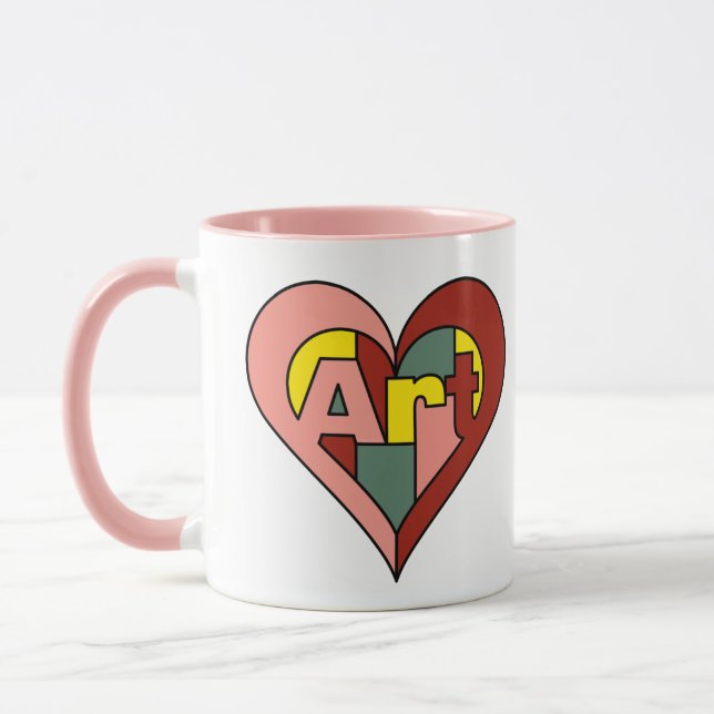  Art Heart Mug (Left)