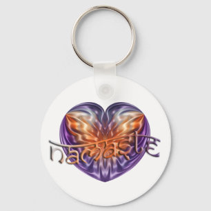 ART Heart NAMASTE Key Ring