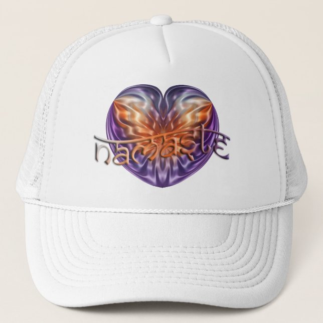 ART Heart NAMASTE Trucker Hat (Front)