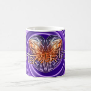 ART Heart NAMASTE   violet swirl Coffee Mug