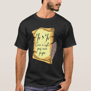 Art History Ceci Nest Pas Une Pipe Data Scientist T-Shirt