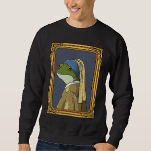 Art History Frog Fine Arts Vermeer Girl for Sweatshirt
