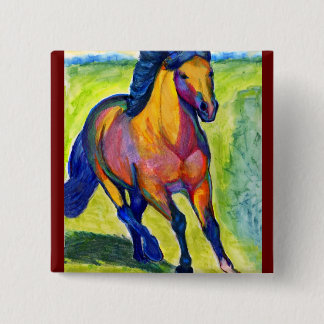 Art Horse 15 Cm Square Badge