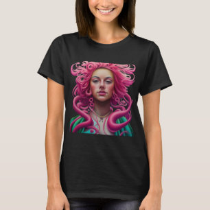 Art Illustartion Manga Portrait PopArt Psychedelic T-Shirt