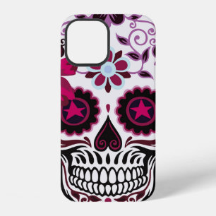 art illustration of skull ornamentsflower, skull, iPhone 12 case