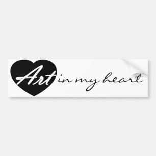 Art In My Heart Bumper Sticker