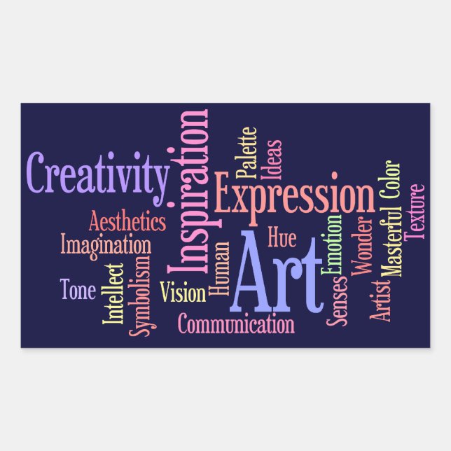 Art Inspiration - Artist, Creative Person Rectangular Sticker (Front)