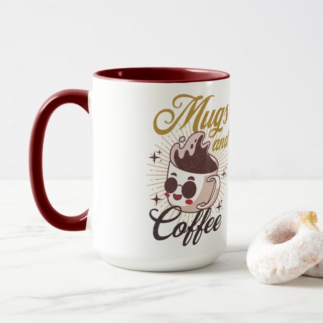 Art-inspired drinkware mug (With Donut)