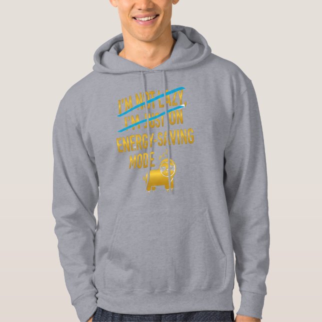 Art-Inspired Gray Hoodie with Vibrant Design – Com (Front)