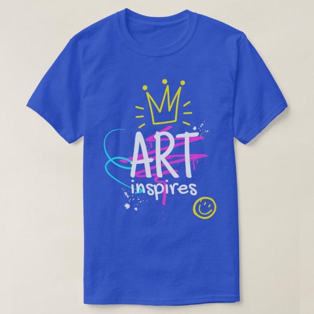 Art Inspires Graffiti Style Artist Motivation T-Shirt (Design Front)