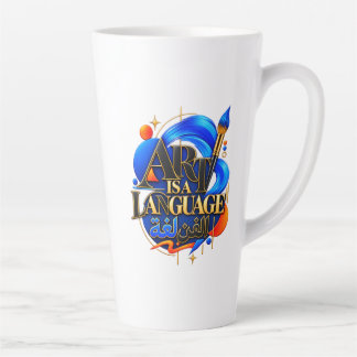 ART IS A LANGUAGE LATTE MUG