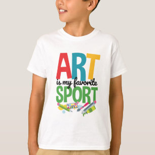 Art Is My Favourite Sport Artist Art Teacher T-Shirt