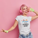 Art is My Favourite Sport Fun Student Teacher Whit T-Shirt<br><div class="desc">This Art is My Favourite Sport is fun art tshirts for art teachers, artists, students, and everyone who loves art. Great as a gift for birthday or Christmas present for art lovers. This is a white or light tshirt version desig, it is also available for a black or dark shirt....</div>