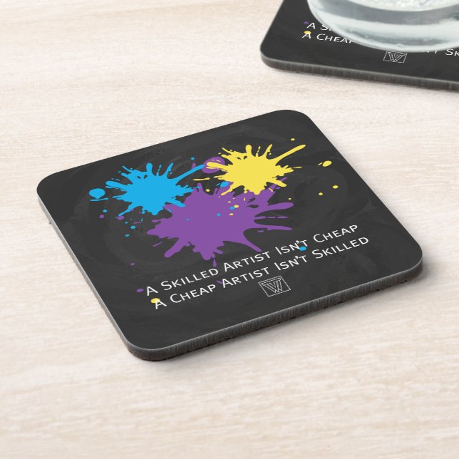 Art Isnt Cheap Coaster (Left Side)